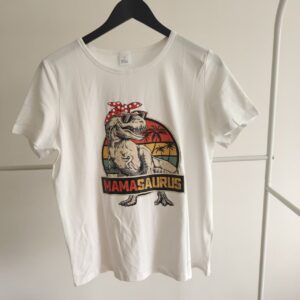 A white short-sleeve crew-neck T-shirt